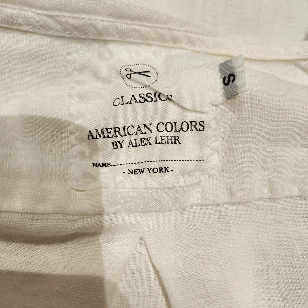 American Colors White Linen Hoodie - Picture 8 of 10